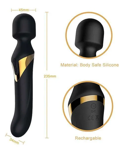 Vibrators Lovely Planet Dorcel Dual Orgasms Wand BlackGold
