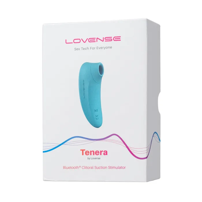 Vibrators Lovense Tenera AppControlled Clitoral Air Stimulator Vibrator Teal Lovense