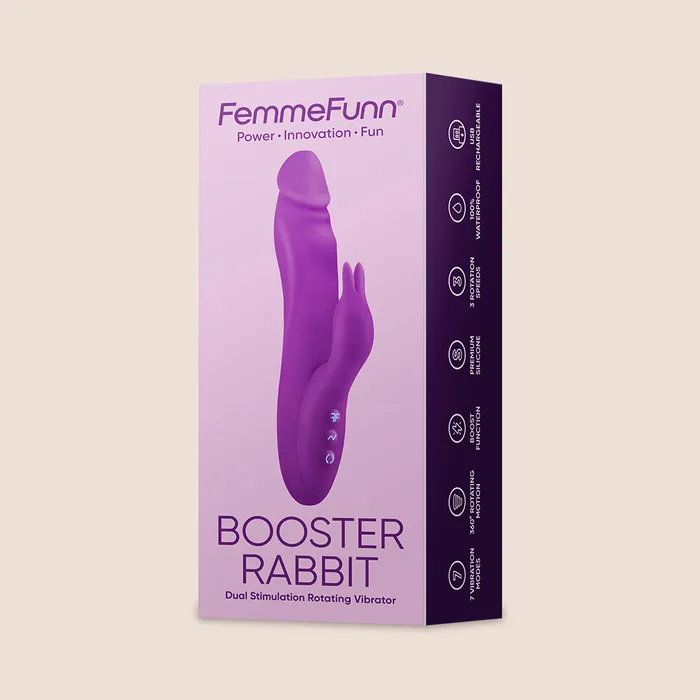 Vibrators Vvole LLC Femme Funn Booster Rabbit 360 degree motion and a boost button
