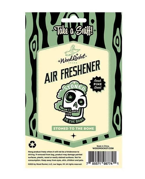 Wood Rocket LLC Wood Rocket Stoned to the Bone Air Freshener Pine Vibrators