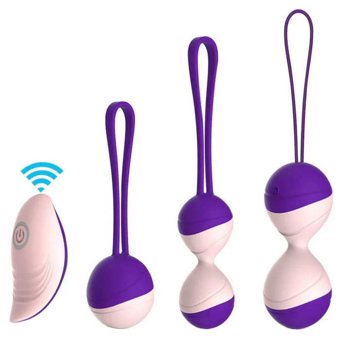YOSPOSS Silicone Ben Wa Balls Kegel Kit Pelvic Floor Tightening Exerciser Female Sex Toys