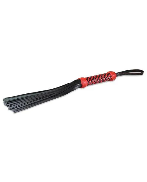 Anal Sultra Leather Sultra 16 Lambskin Twisted Grip Flogger Black Wred Woven Handle Anal Sultra Leather Sultra 16 Lambskin Twisted Grip Flogger Black Wred Woven Handle