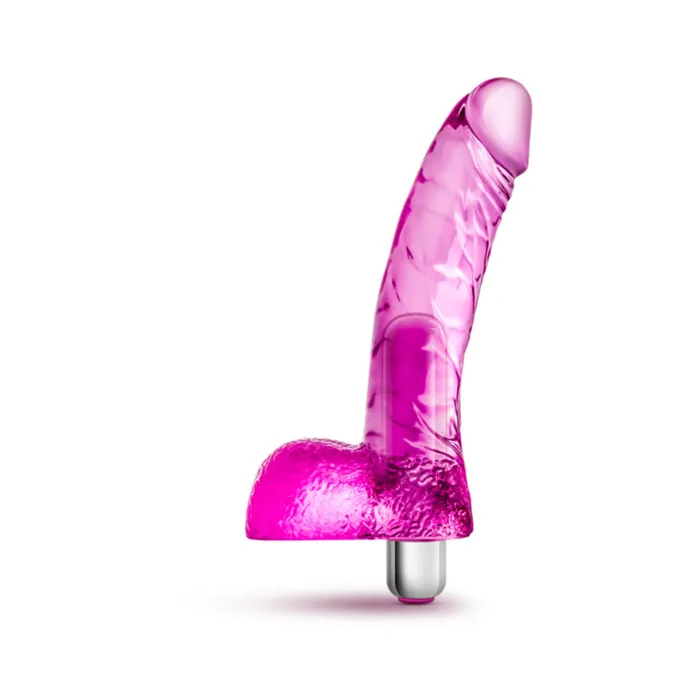Blush Naturally Yours Vibrating Ding Dong Realistic Dildo Female Sex Toys