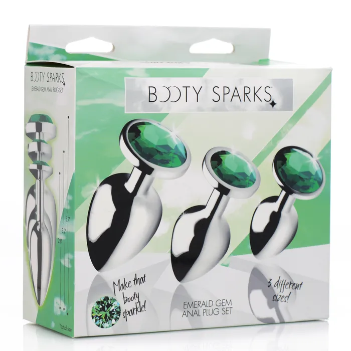 Booty Sparks Emerald Gem Anal Plug Set Anal