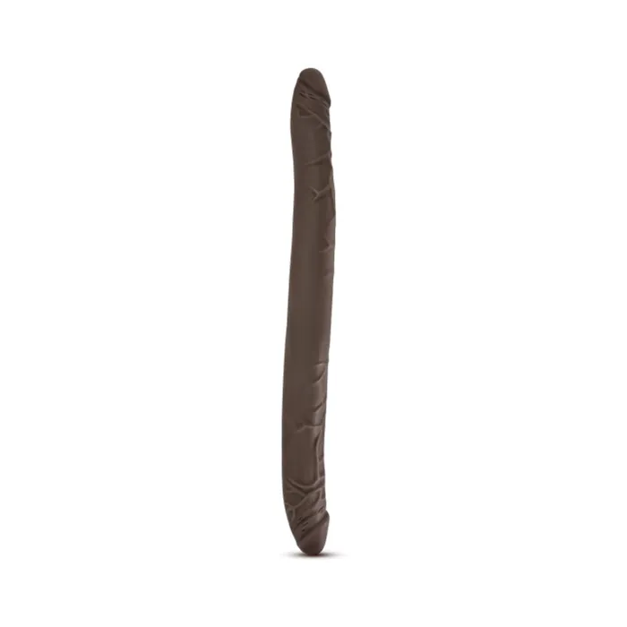 Dildos Blush Dr Skin 16 inches Double Dildo Chocolate Brown