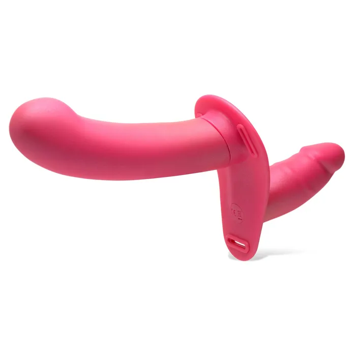 Dildos Strap U 28X Double Diva 15 Double Dildo w Harness Remote Pink