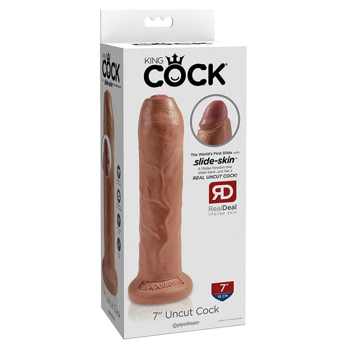 Female Sex Toys Pipedream Pipedream King Cock 7 in Uncut Cock Realistic Dildo With Moveable Foreskin Suction Cup Tan Female Sex Toys Pipedream Pipedream King Cock 7 in Uncut Cock Realistic Dildo With Moveable Foreskin Suction Cup Tan