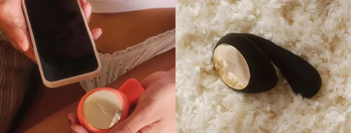 holiday Ida WaveApp Controlled Coral Red or Black Cell Phone Controlled by LELO Vibrators