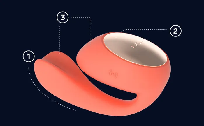 holiday Ida WaveApp Controlled Coral Red or Black Cell Phone Controlled by LELO Vibrators
