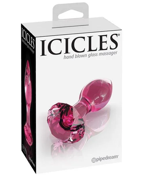 Icicles No 79 Hand Blown Glass Diamond Butt Plug Pipedream Products Anal