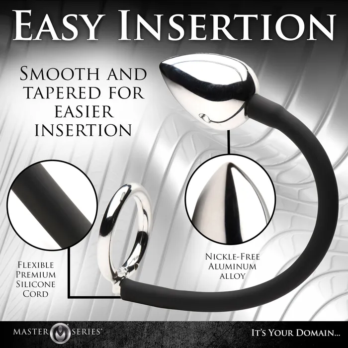 Master Series Male Sex Toys Tug Plug Cock Ball Ring with Anal Plug