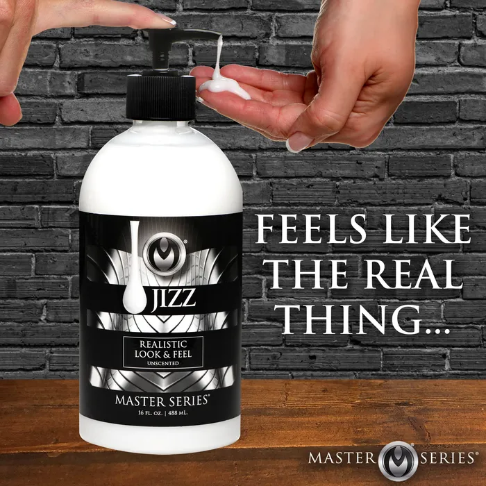 Master Series Vibrators Jizz Unscented WaterBased Lube 16oz