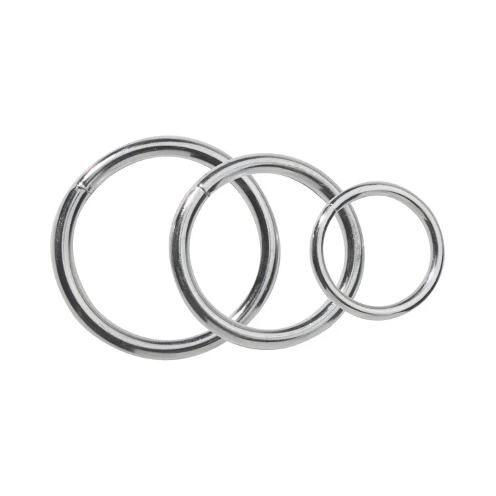 Spartacus Male Sex Toys Spartacus Metal Cock Ring Set 3 Rings