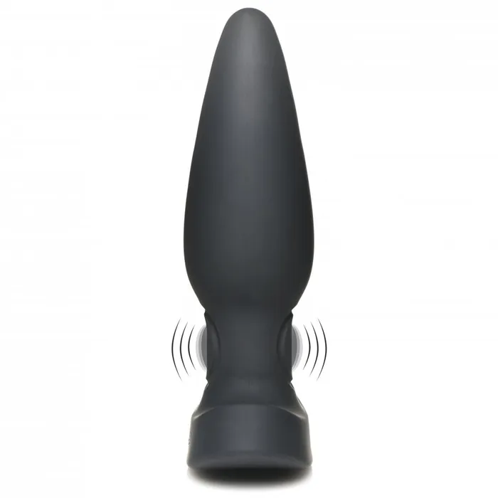 Thunderplugs 25X Pulsing Vibrating Silicone Plug w LCD Remote Anal