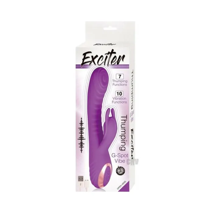Vibrators Nasstoys Exciter Thumping Gspot Vibe Purple