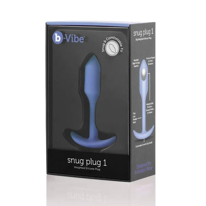 Anal bVibe bVibe Snug Plug 1 Weighted Silicone Butt Plug Violet