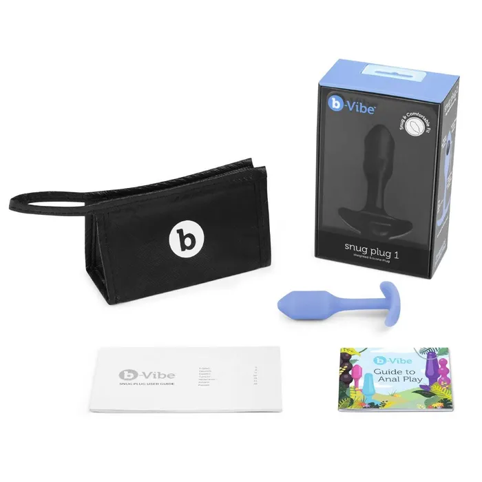 Anal bVibe bVibe Snug Plug 1 Weighted Silicone Butt Plug Violet