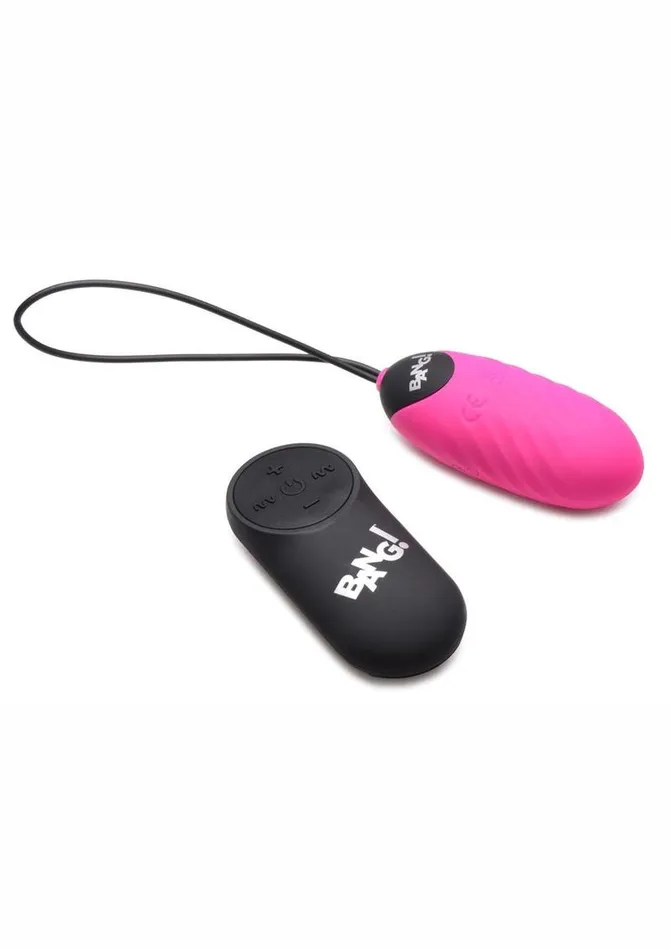BANG Bang 28x Swirl Rechargeable Silicone Egg with Remote Control Female Sex Toys