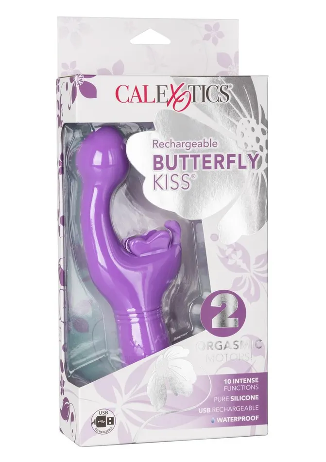 Butterfly Kiss Female Sex Toys Butterfly Kiss Rechargeable Silicone Dual Vibrator