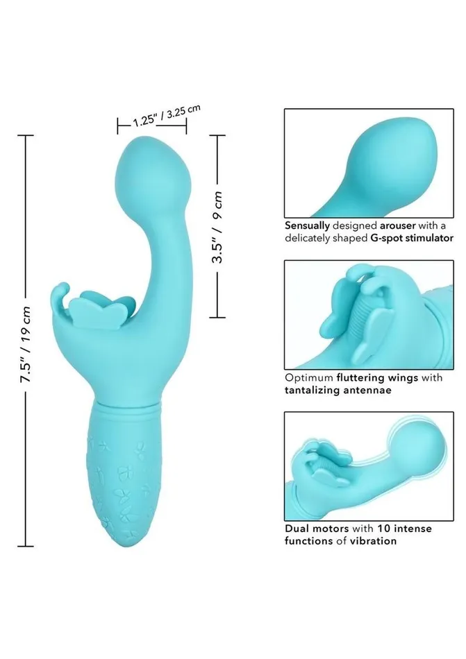 Butterfly Kiss Female Sex Toys Butterfly Kiss Rechargeable Silicone Dual Vibrator