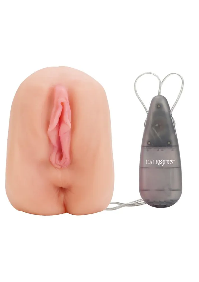 CalExotics Male Sex Toys Alexis Amores Vibrating Masturbator with Bullet and Remote Control Pussy and Ass CalExotics Male Sex Toys Alexis Amores Vibrating Masturbator with Bullet and Remote Control Pussy and Ass