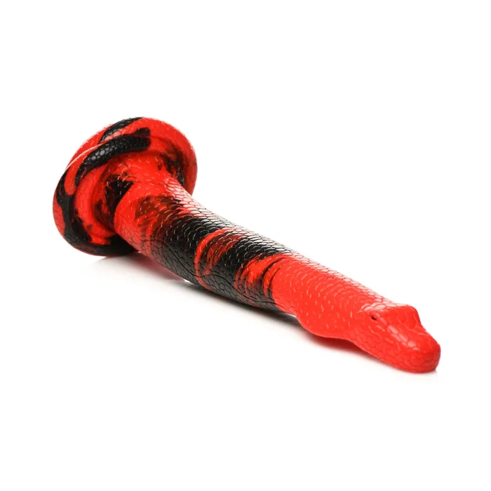 Creature Cocks Dildos Creature Cocks King Cobra XL Silicone Dong Red Black