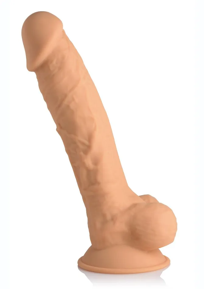 Dildos FleshStixxx Fleshstixxx Dual Density Silicone Bendable Dong with Balls