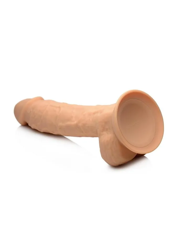 Dildos FleshStixxx Fleshstixxx Dual Density Silicone Bendable Dong with Balls