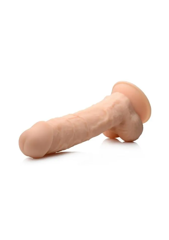 Dildos FleshStixxx Fleshstixxx Dual Density Silicone Bendable Dong with Balls
