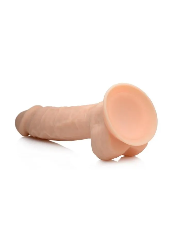 Dildos FleshStixxx Fleshstixxx Dual Density Silicone Bendable Dong with Balls