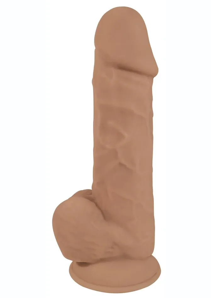 Dildos FleshStixxx Fleshstixxx Dual Density Silicone Bendable Dong with Balls