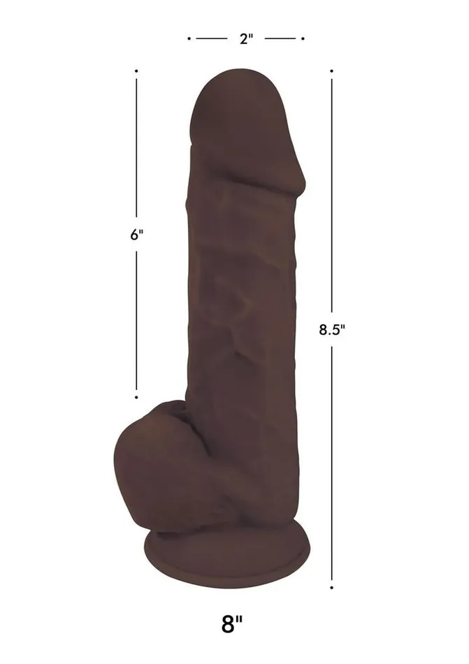 Dildos FleshStixxx Fleshstixxx Dual Density Silicone Bendable Dong with Balls