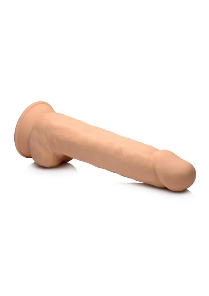 Dildos FleshStixxx Fleshstixxx Dual Density Silicone Bendable Dong with Balls