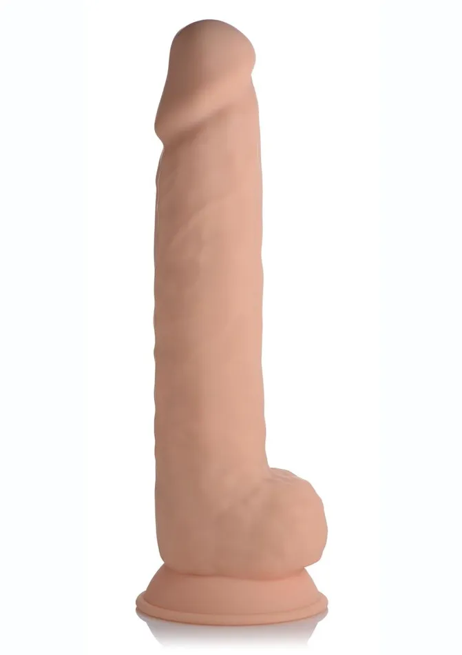 Dildos FleshStixxx Fleshstixxx Dual Density Silicone Bendable Dong with Balls