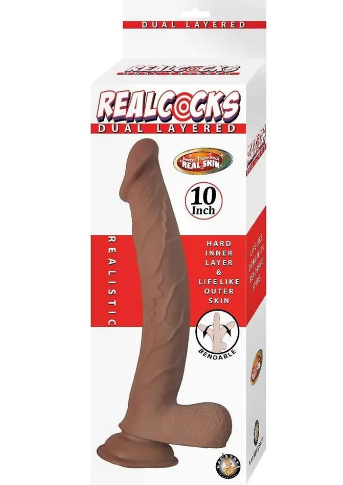 Dildos Realcocks Dual Layered Bendable Dildo Realcocks