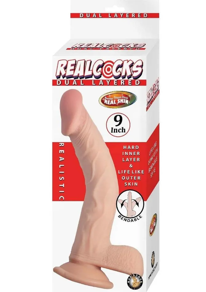 Dildos Realcocks Dual Layered Bendable Dildo Realcocks
