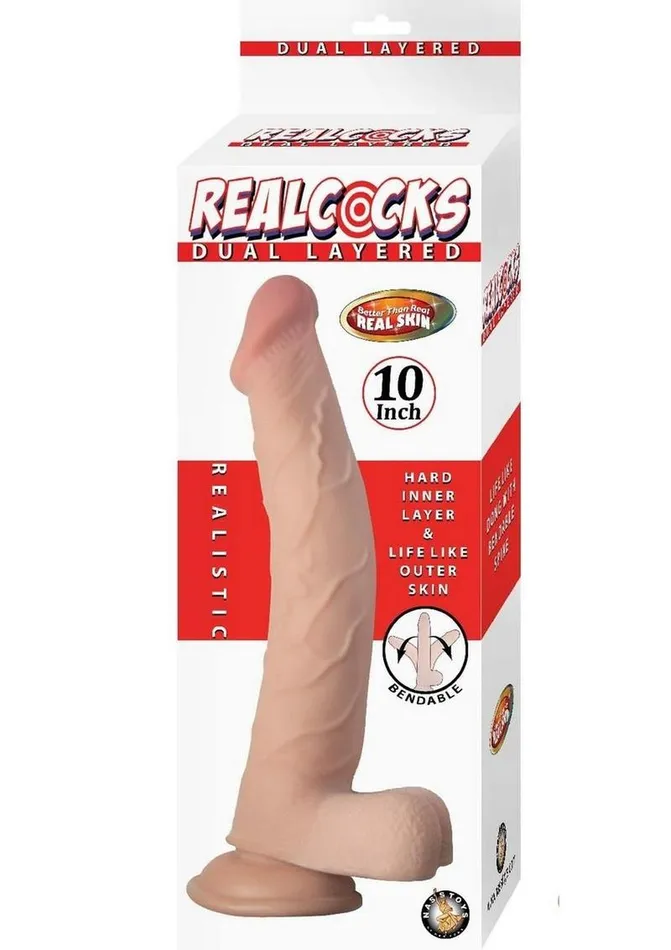Dildos Realcocks Dual Layered Bendable Dildo Realcocks