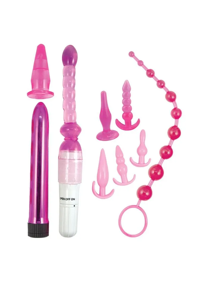 Elite Collection Anal Pink Elite Collection Vibrating Supreme Anal Play Kit Elite Collection Anal Pink Elite Collection Vibrating Supreme Anal Play Kit
