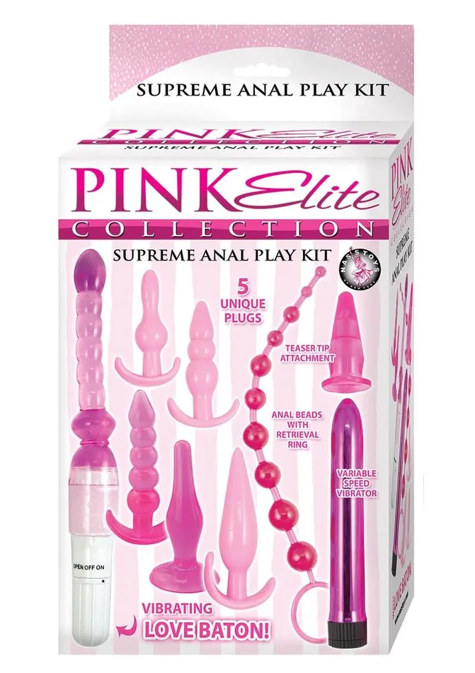 Elite Collection Anal Pink Elite Collection Vibrating Supreme Anal Play Kit