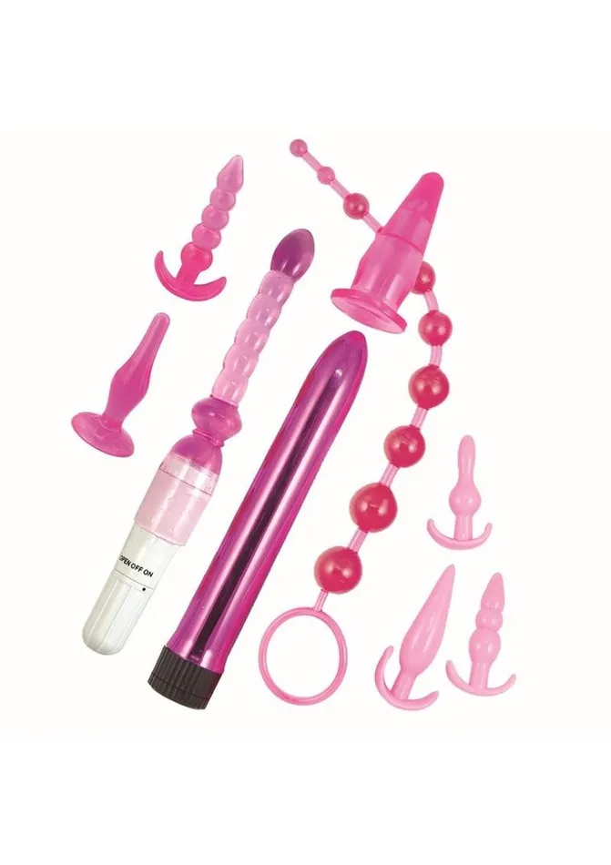 Elite Collection Anal Pink Elite Collection Vibrating Supreme Anal Play Kit