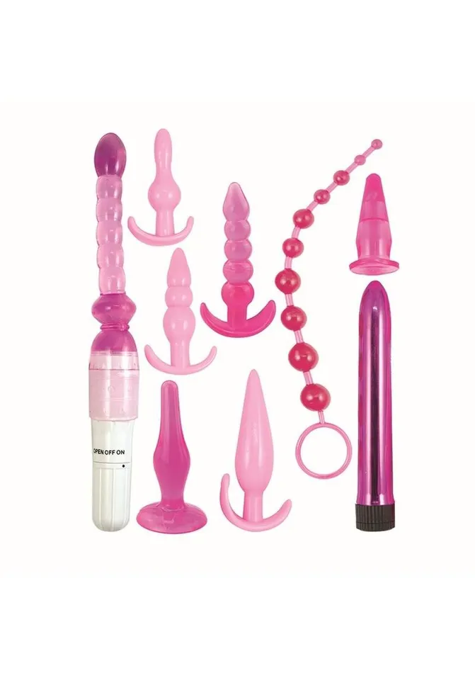 Elite Collection Anal Pink Elite Collection Vibrating Supreme Anal Play Kit