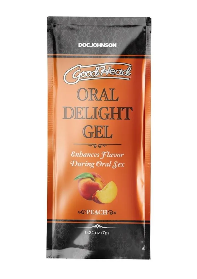 Enhancers GoodHead Goodhead Oral Delight Gel 24oz Bulk 48 Pieces Peach