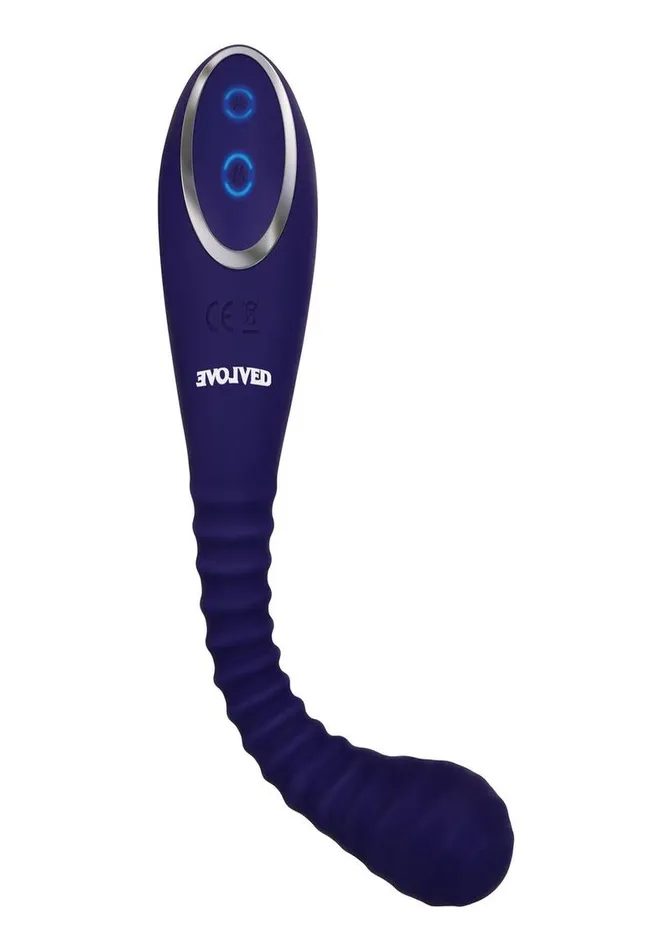 Female Sex Toys Evolved Bendable Sucker Dual End Silicone Rechargeable Vibrator