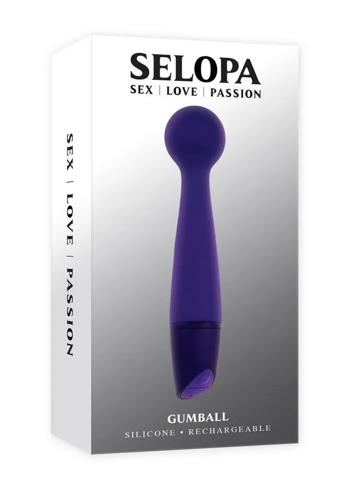 Female Sex Toys Selopa Gumball Rechargeable Silicone Vibrating Wand Selopa