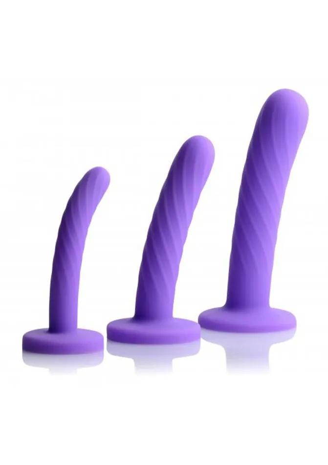 Female Sex Toys STRAP U Strap U TriPlay 3 Piece Silicone Dildo