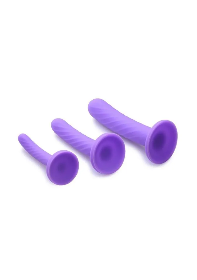 Female Sex Toys STRAP U Strap U TriPlay 3 Piece Silicone Dildo