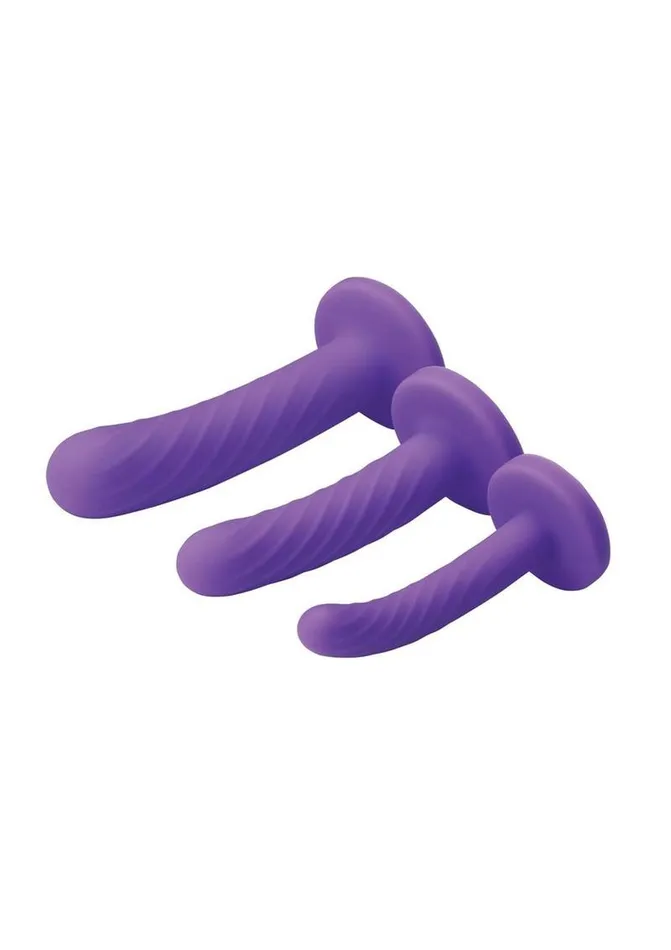 Female Sex Toys STRAP U Strap U TriPlay 3 Piece Silicone Dildo