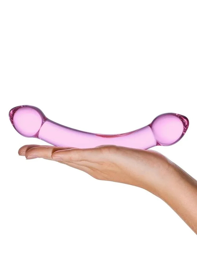Glas Double Trouble Purple Dildo Glas Dildos