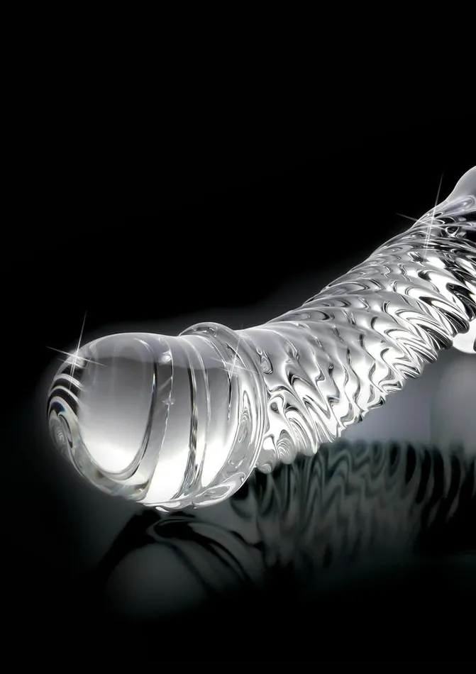 Icicles Dildos Icicles No 61 Textured Glass GSpot Dildo with Balls Icicles Dildos Icicles No 61 Textured Glass GSpot Dildo with Balls