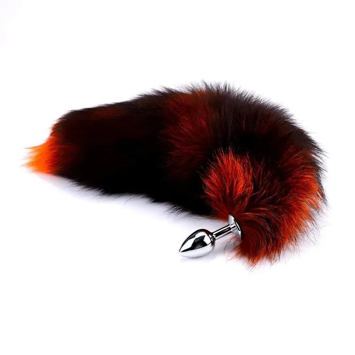 Love Plugs Anal Black Orange Cat Tail Plug 16 Love Plugs Anal Black Orange Cat Tail Plug 16